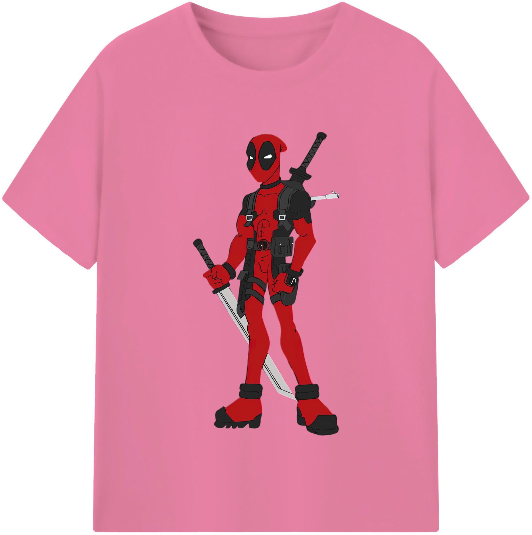 （画像用） Deadpool デッドプール 綿100％半袖Tシャツ（フロントプリント）